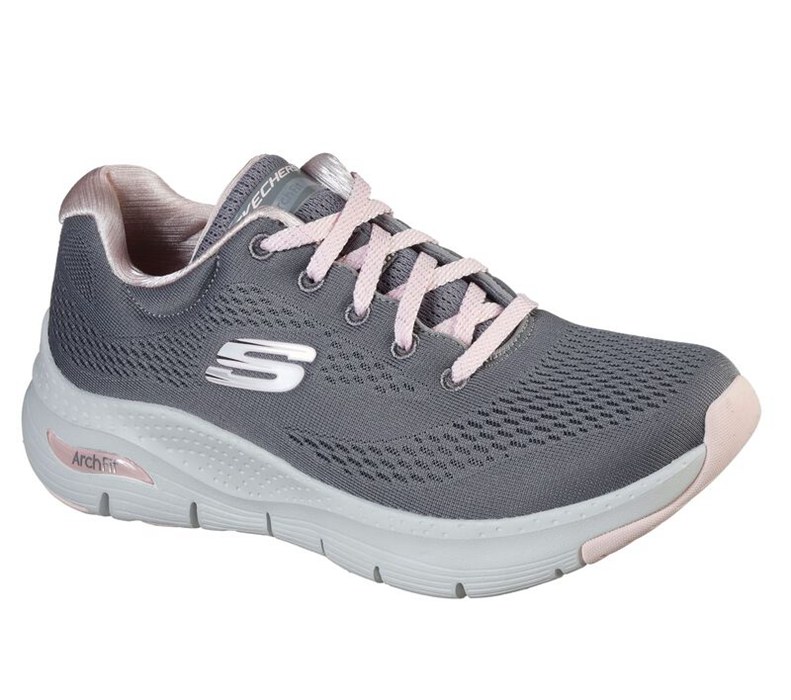 Skechers Arch Fit - Big Appeal - Womens Sneakers Grey/Pink [AU-CO1647]